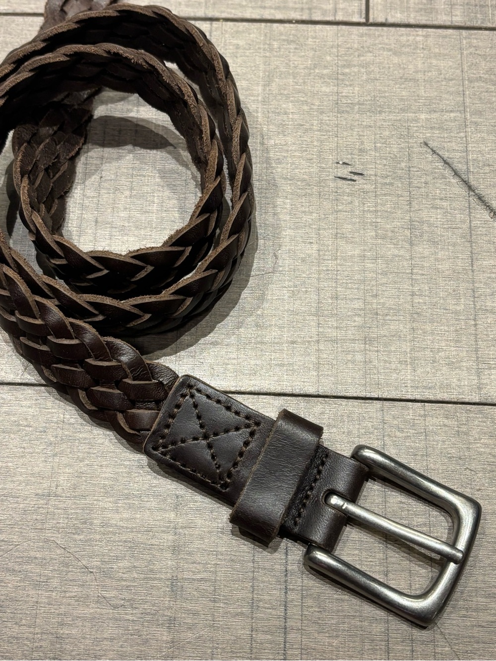 ♠️5/$25♠️Gap Brown Leather Braided Belt